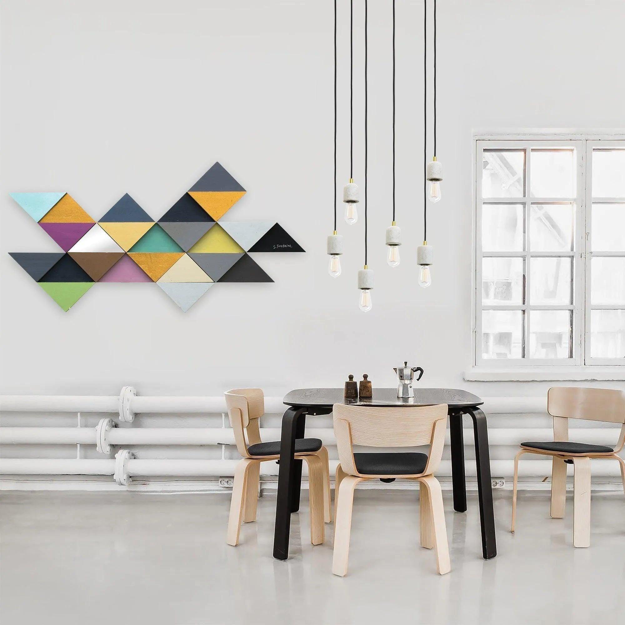 Renwil - Tremulous Triangle Wall Décor - W6287 - Canada Light Shop