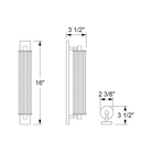 Ridgely Studio Works - Beacon S4 Wall Sconce - BCN-S4-WS-16-BNI-SCL - Canada Light Shop