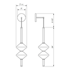 Ridgely Studio Works - Gem2 Wall Sconce - Round Backplate - GEM2-WS-30-MB-BB-RND - Canada Light Shop