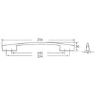 Rocheleau - R1298 Pull - POI-R1298-128-BSN - Canada Light Shop