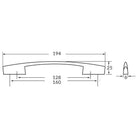 Rocheleau - R1298 Pull - POI-R1298-128-BSN - Canada Light Shop
