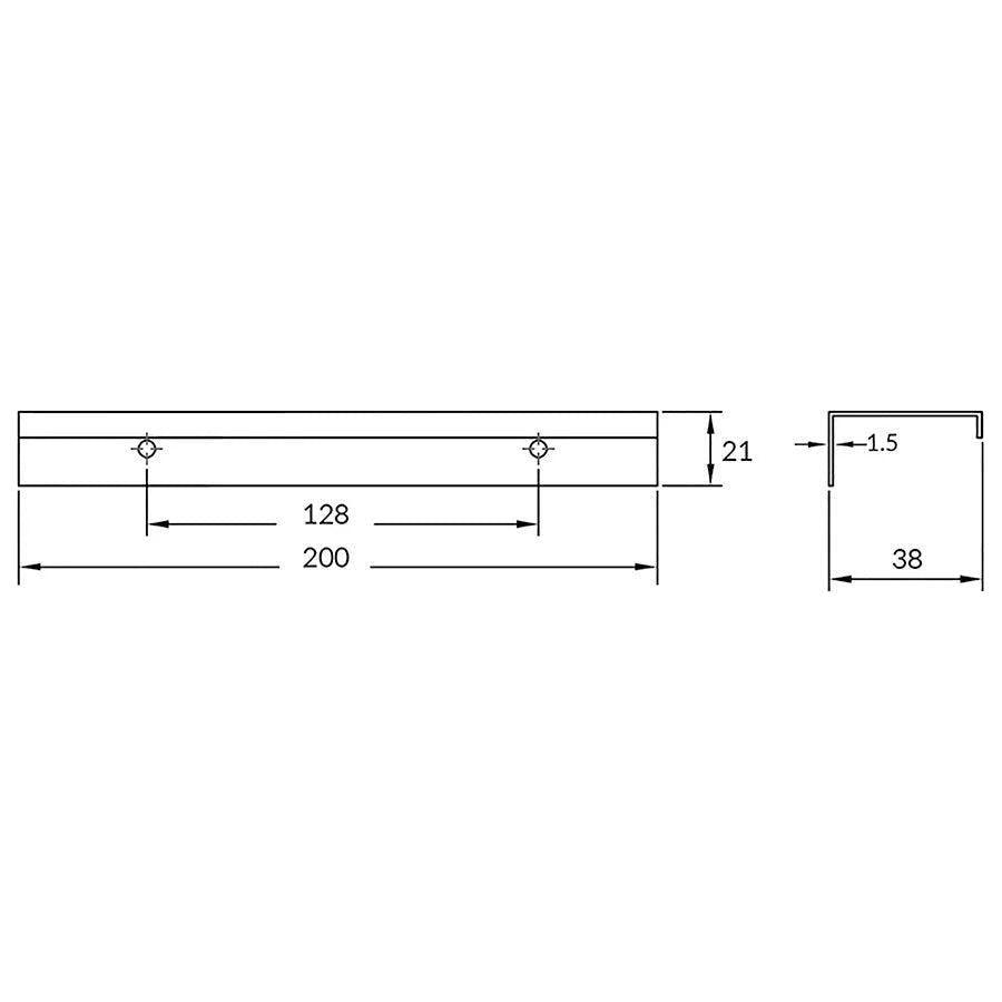 Rocheleau - R4361 Pull - POI-R4361-128-BSN - Canada Light Shop