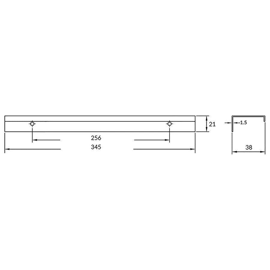 Rocheleau - R4361 Pull - POI-R4361-128-BSN - Canada Light Shop
