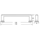 Rocheleau - R5762 Pull - POI-R5762-128-ABP - Canada Light Shop
