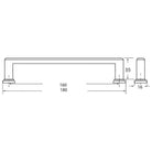 Rocheleau - R5762 Pull - POI-R5762-128-ABP - Canada Light Shop