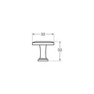Rocheleau - R5830 Knob - BOU-R5830-32-ABP - Canada Light Shop