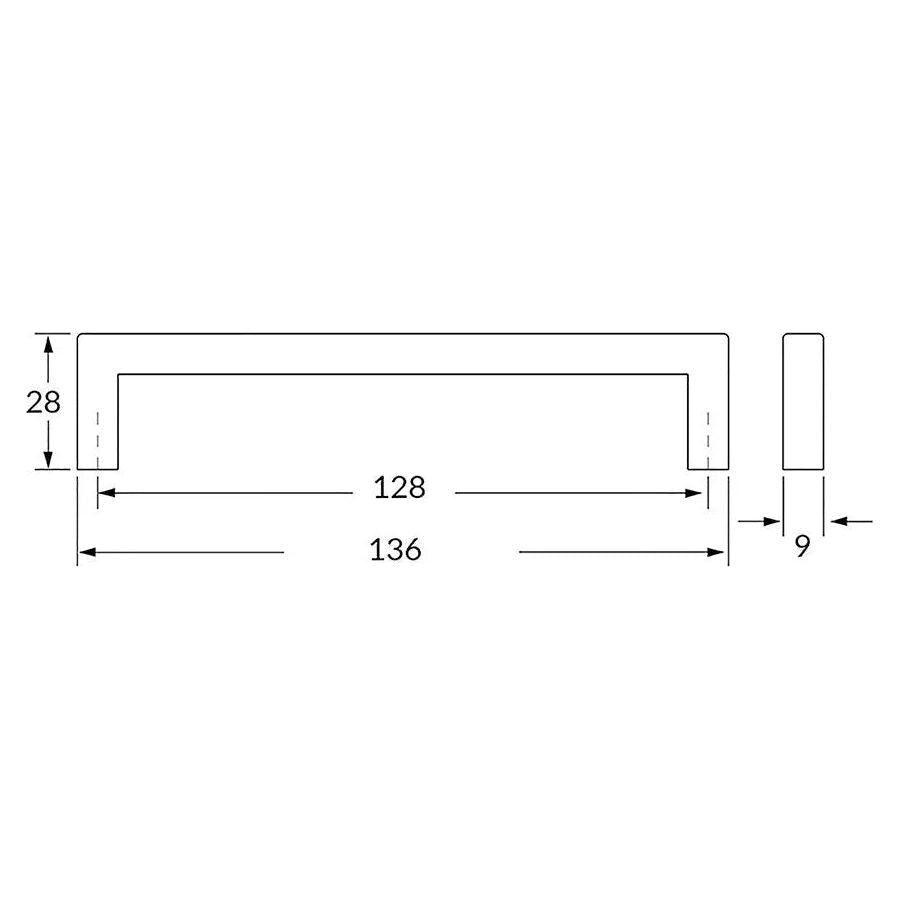 Rocheleau - R6003 Pull - POI-R6003-128-BB - Canada Light Shop