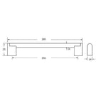 Rocheleau - R6009 Pull - POI-R6009-128-BSN - Canada Light Shop