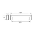 Rocheleau - R71197 Pull - POI-R71197-128-BSN - Canada Light Shop