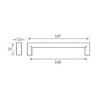 Rocheleau - R71197 Pull - POI-R71197-128-BSN - Canada Light Shop