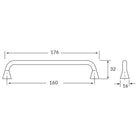 Rocheleau - V447 Pull - POI-V447-160-Z26 - Canada Light Shop