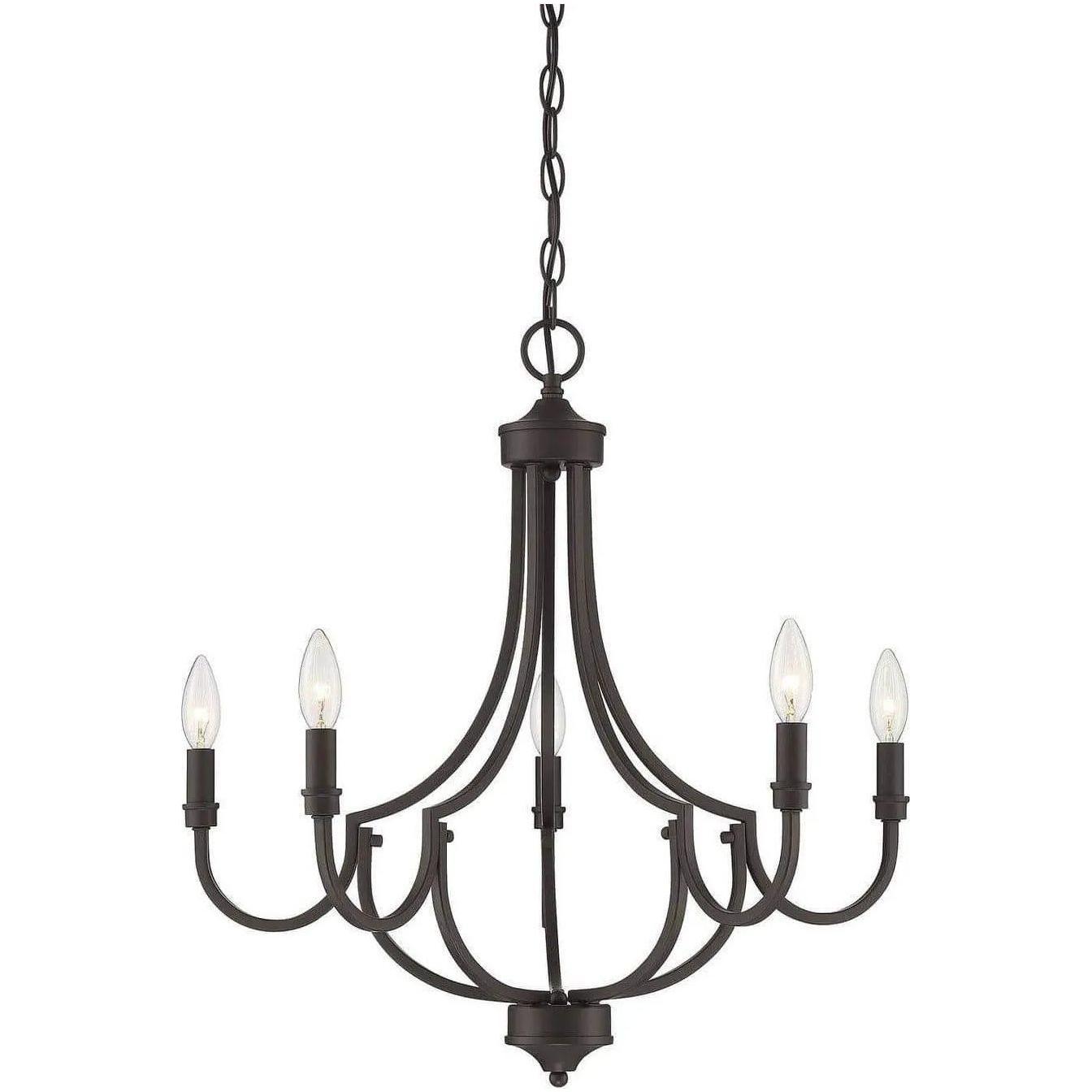 Savoy House - Auburn Five Light Chandelier - 1-2005-5-13 - Canada Light Shop