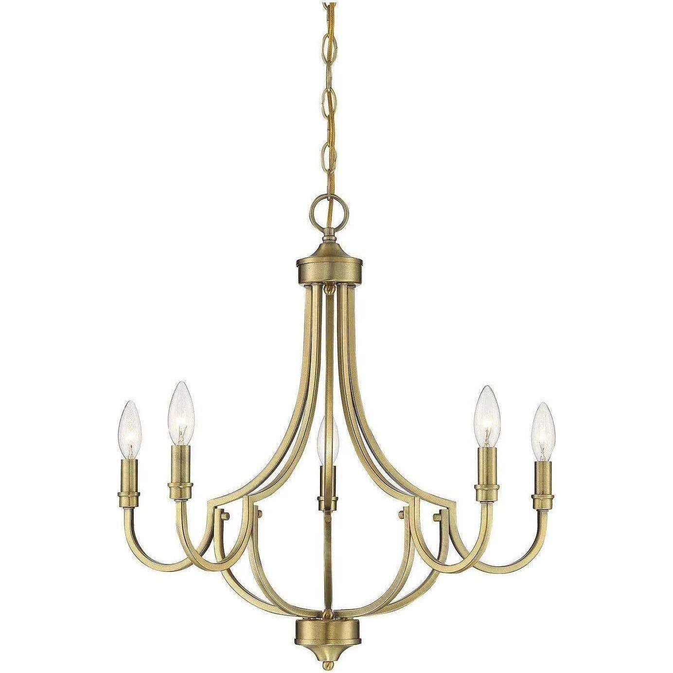 Savoy House - Auburn Five Light Chandelier - 1-2005-5-322 - Canada Light Shop