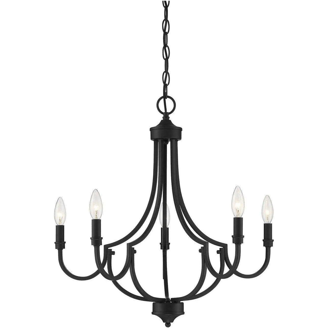 Savoy House - Auburn Five Light Chandelier - 1-2005-5-89 - Canada Light Shop