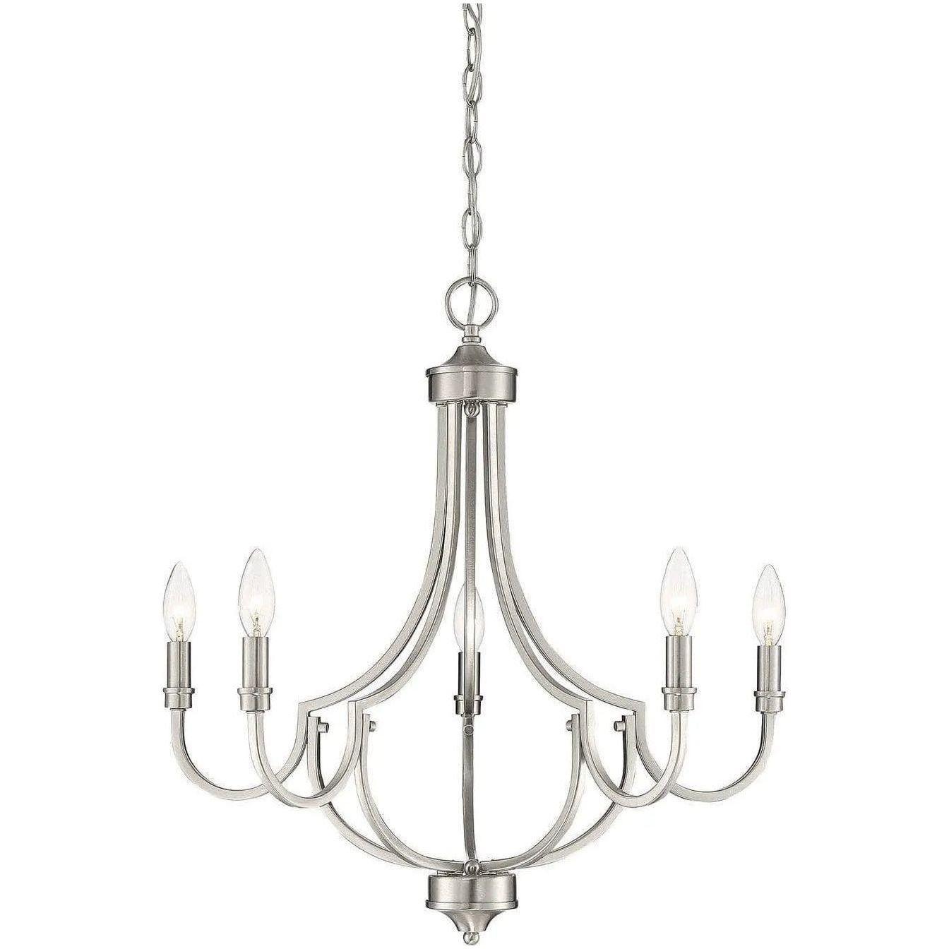 Savoy House - Auburn Five Light Chandelier - 1-2005-5-SN - Canada Light Shop