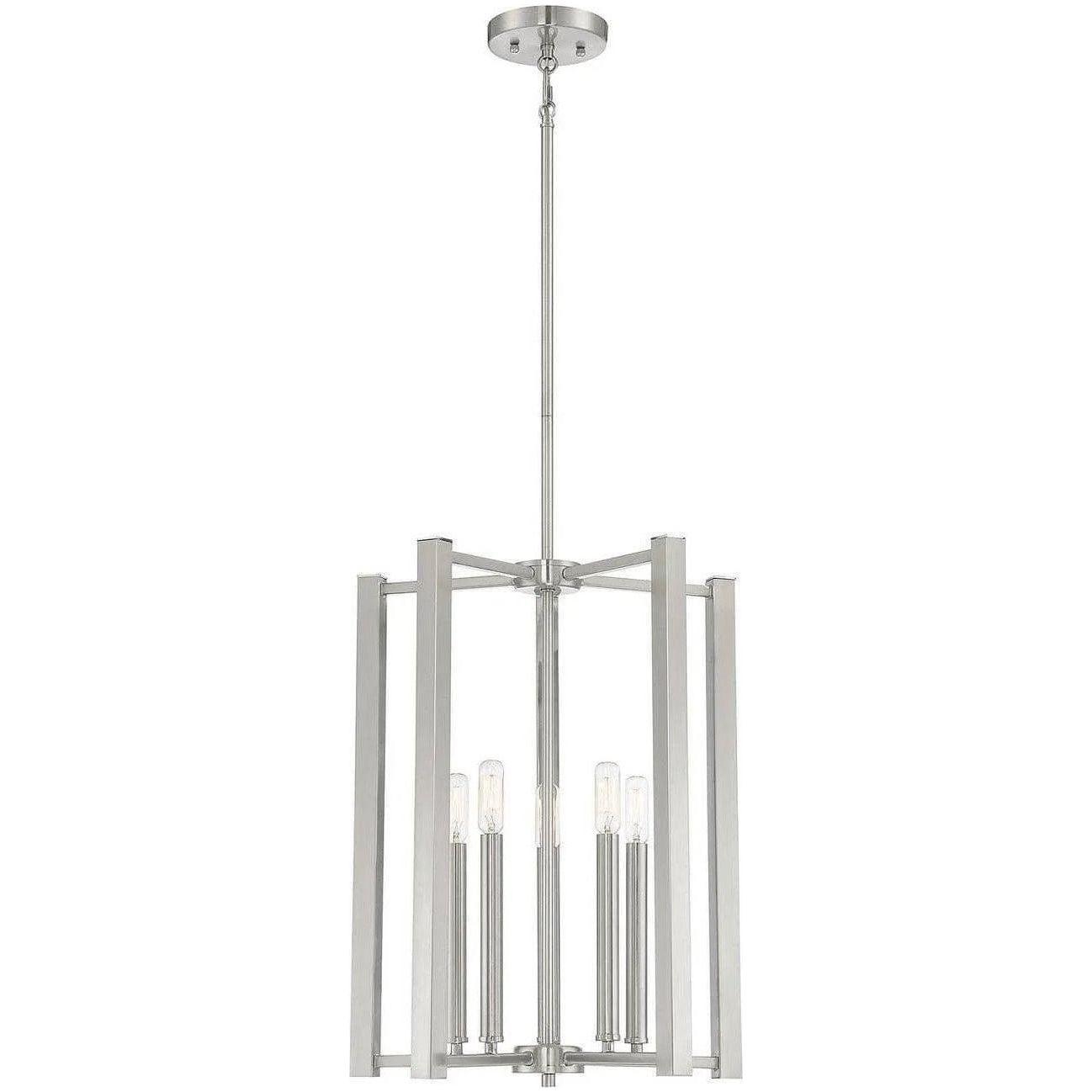 Savoy House - Benson Five Light Pendant - 3-7701-5-SN - Canada Light Shop
