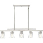Savoy House - Calhoun Five Light Linear Chandelier - 1-1023-5-SN - Canada Light Shop