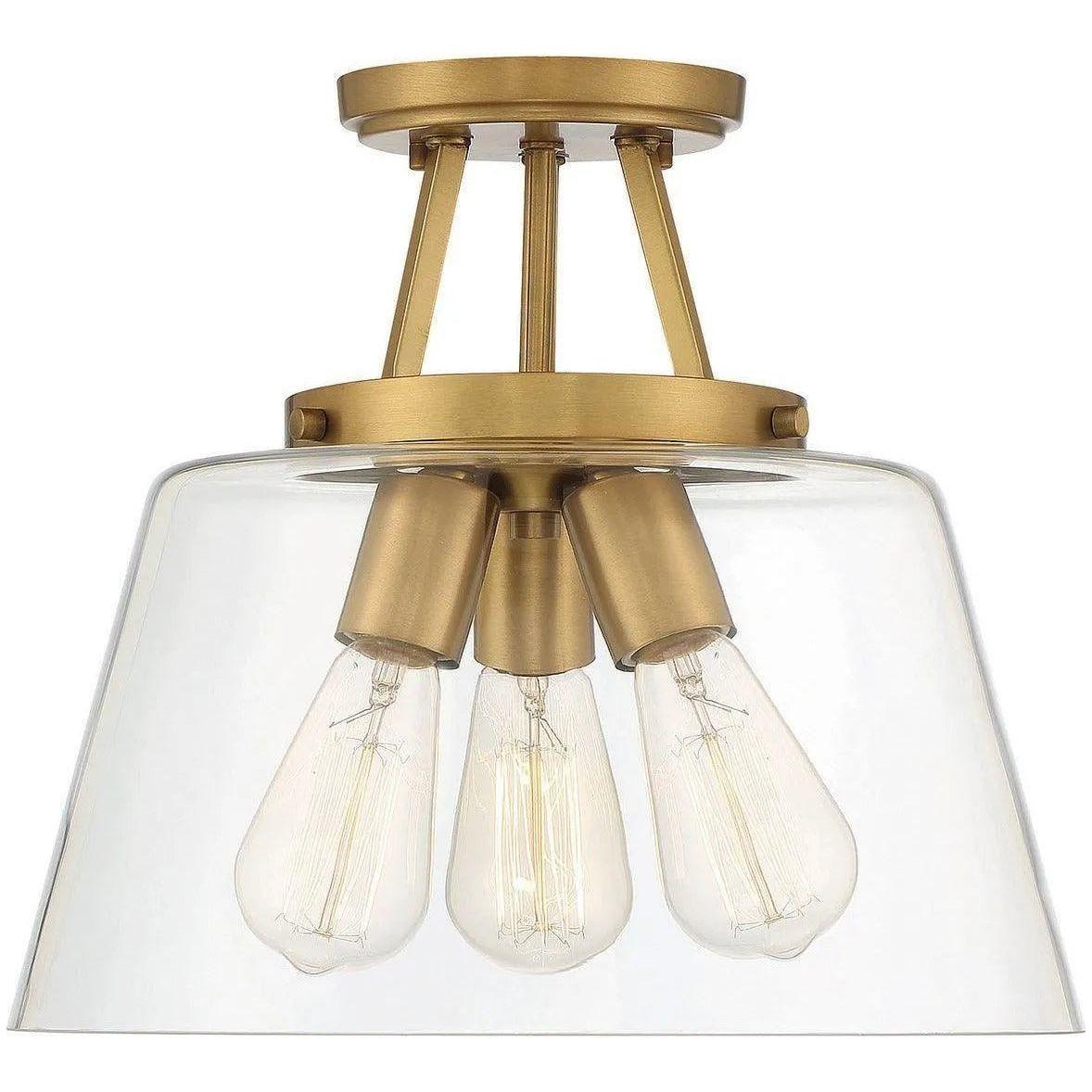 Savoy House - Calhoun Three Light Semi-Flush Mount - 6-1024-3-322 - Canada Light Shop