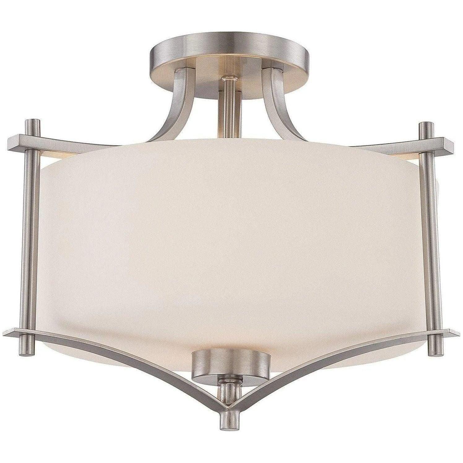 Savoy House - Colton Two Light Semi-Flush Mount - 6-334-2-SN - Canada Light Shop