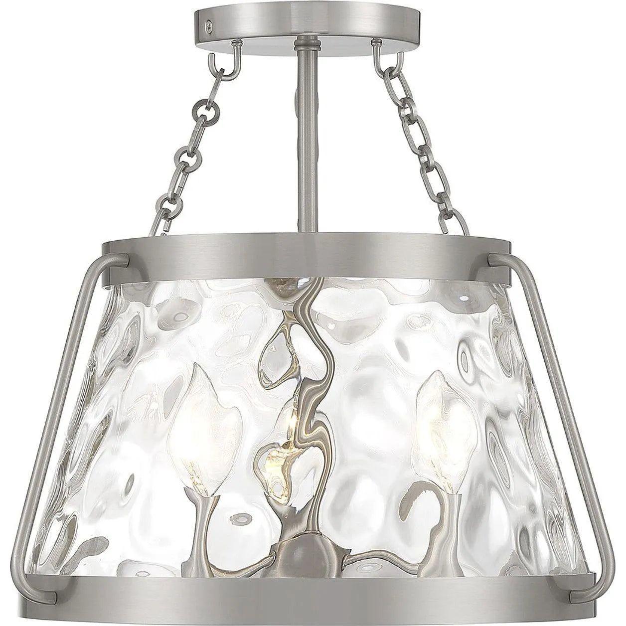 Savoy House - Crawford Semi-Flush Mount - 6-1802-3-SN - Canada Light Shop