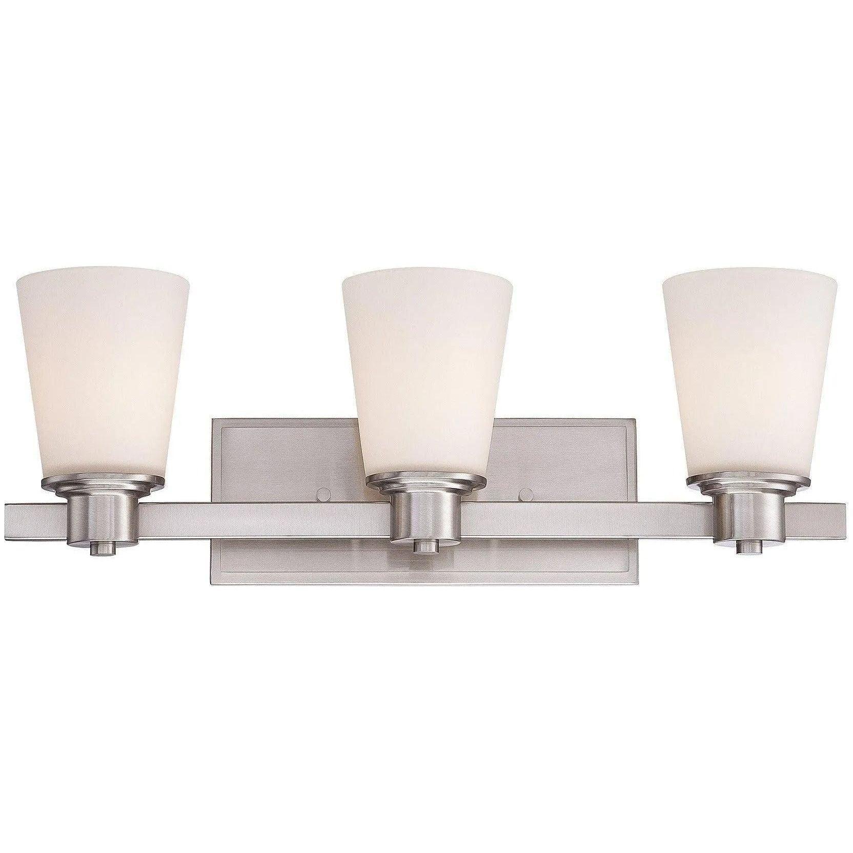 Savoy House - Fontaine Three Light Bath Bar - 8-1080-3-SN - Canada Light Shop
