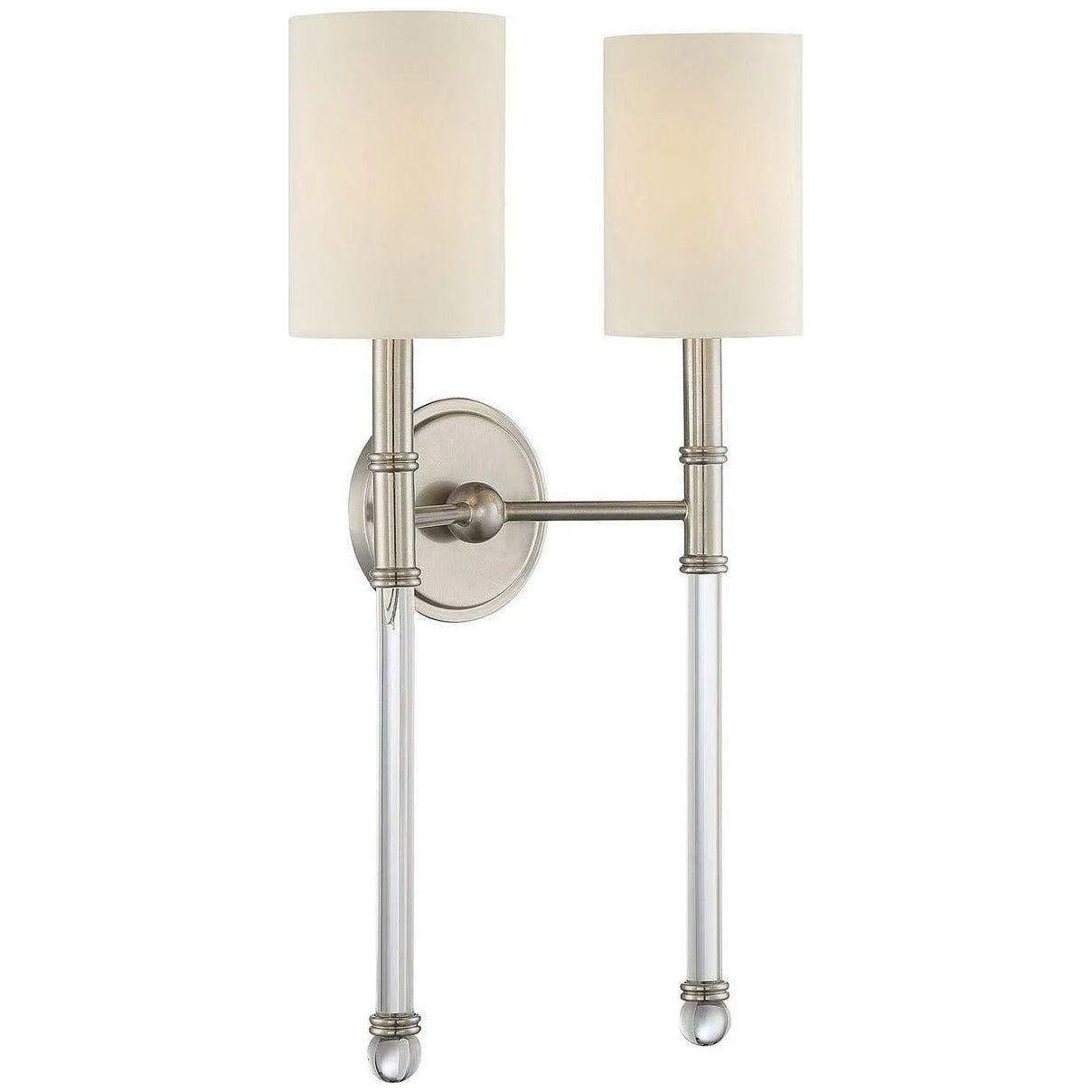 Savoy House - Fremont Two Light Wall Sconce - 9-103-2-SN - Canada Light Shop