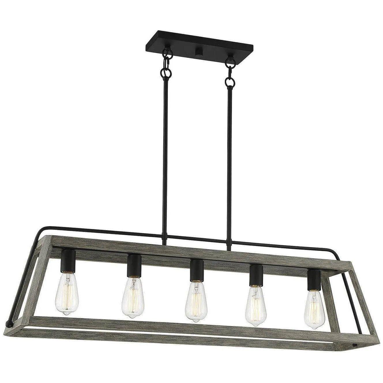 Savoy House - Hasting Five Light Linear Chandelier - 1-8892-5-101 - Canada Light Shop