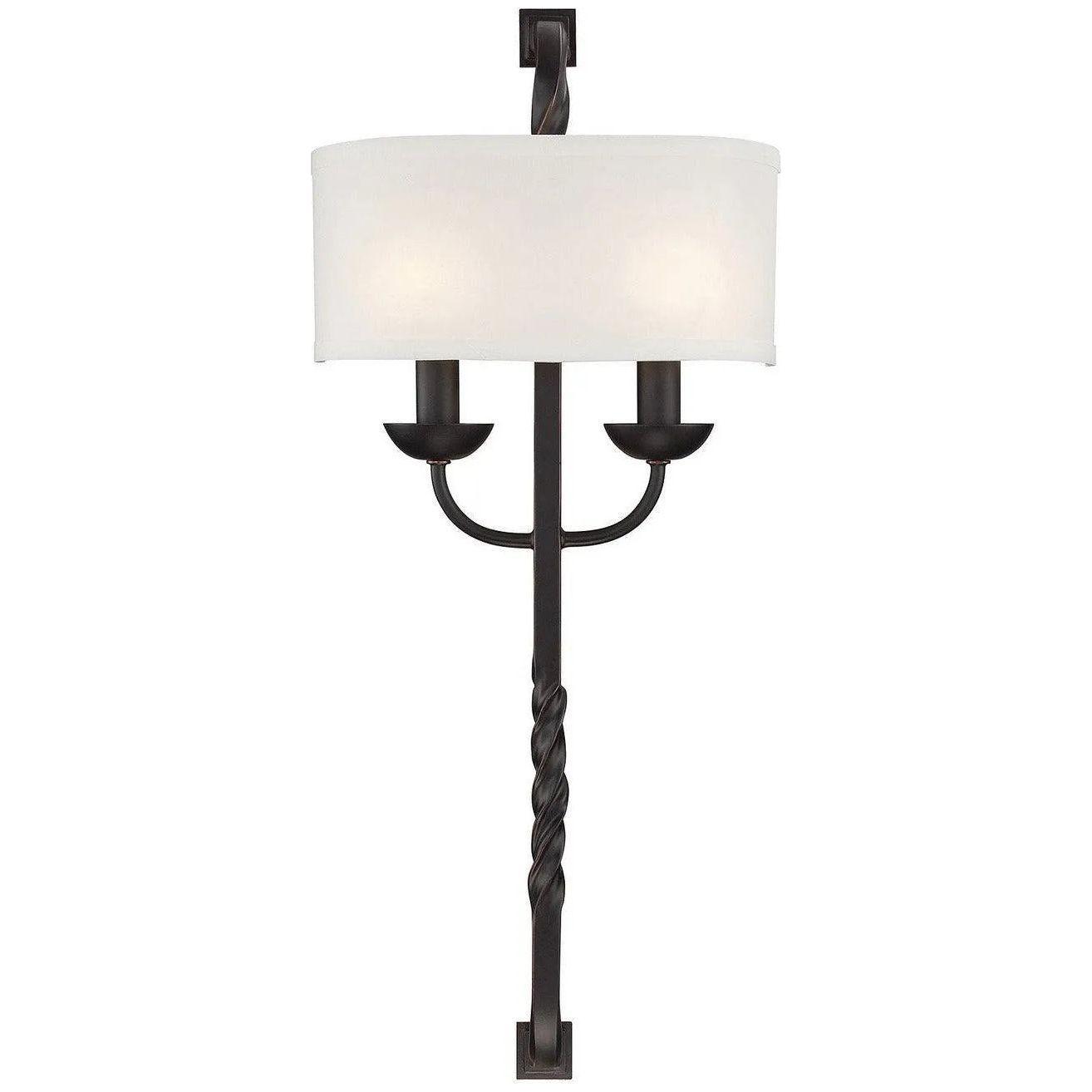 Savoy House - Oberon Two Light Wall Sconce - 9-5950-2-25 - Canada Light Shop