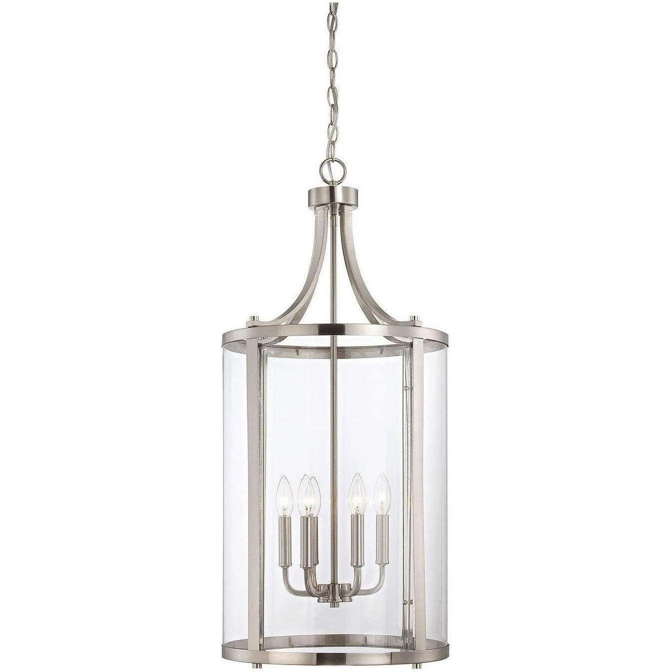 Savoy House - Penrose Six Light Foyer Lantern - 7-1041-6-SN - Canada Light Shop