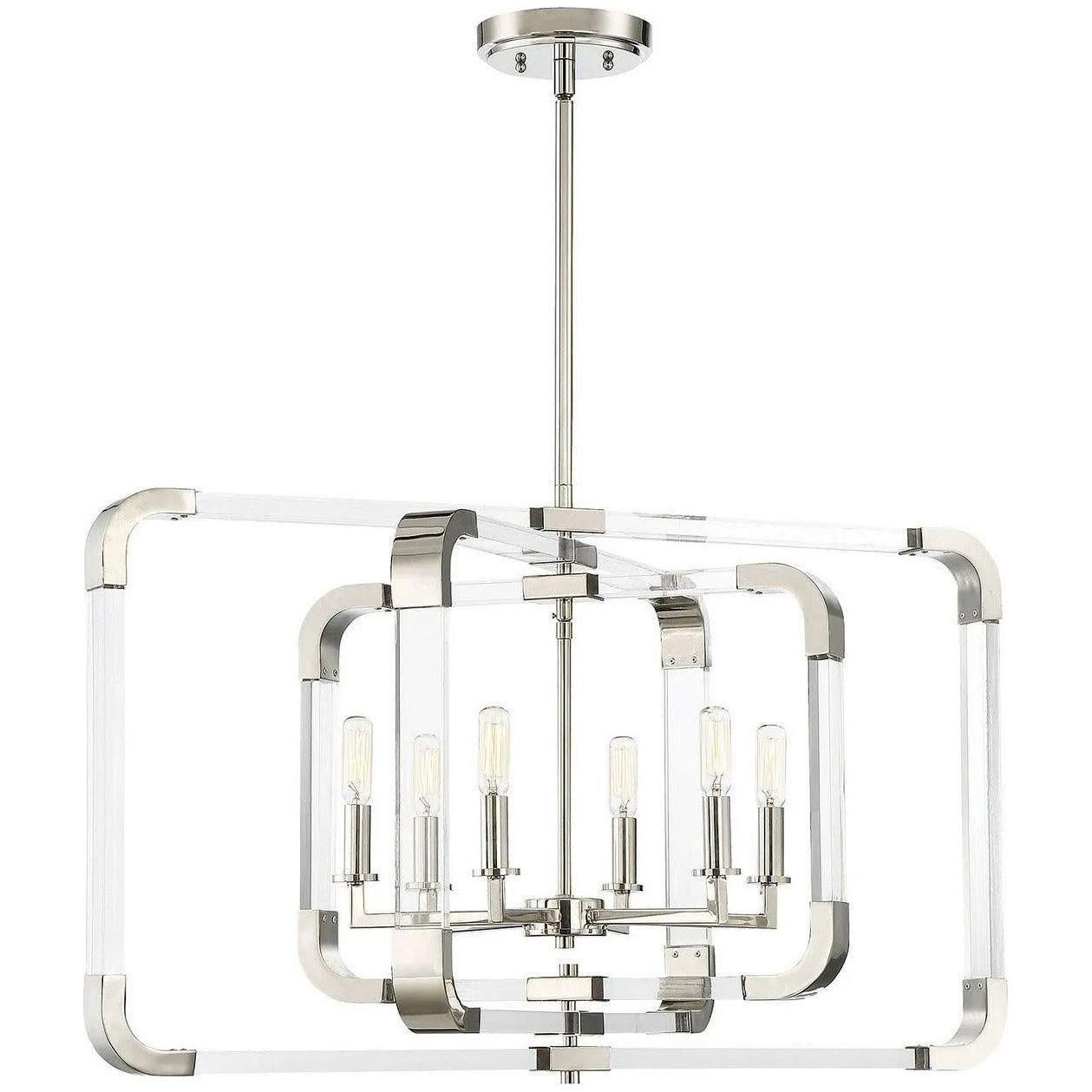 Savoy House - Rotterdam Six Light Pendant - 7-1660-6-109 - Canada Light Shop