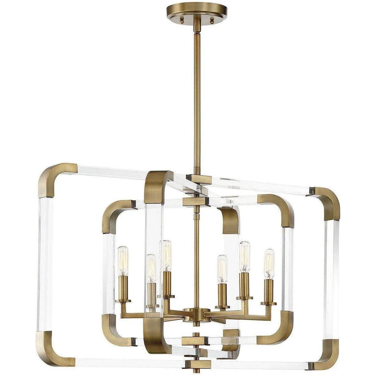 Savoy House - Rotterdam Six Light Pendant - 7-1660-6-322 - Canada Light Shop