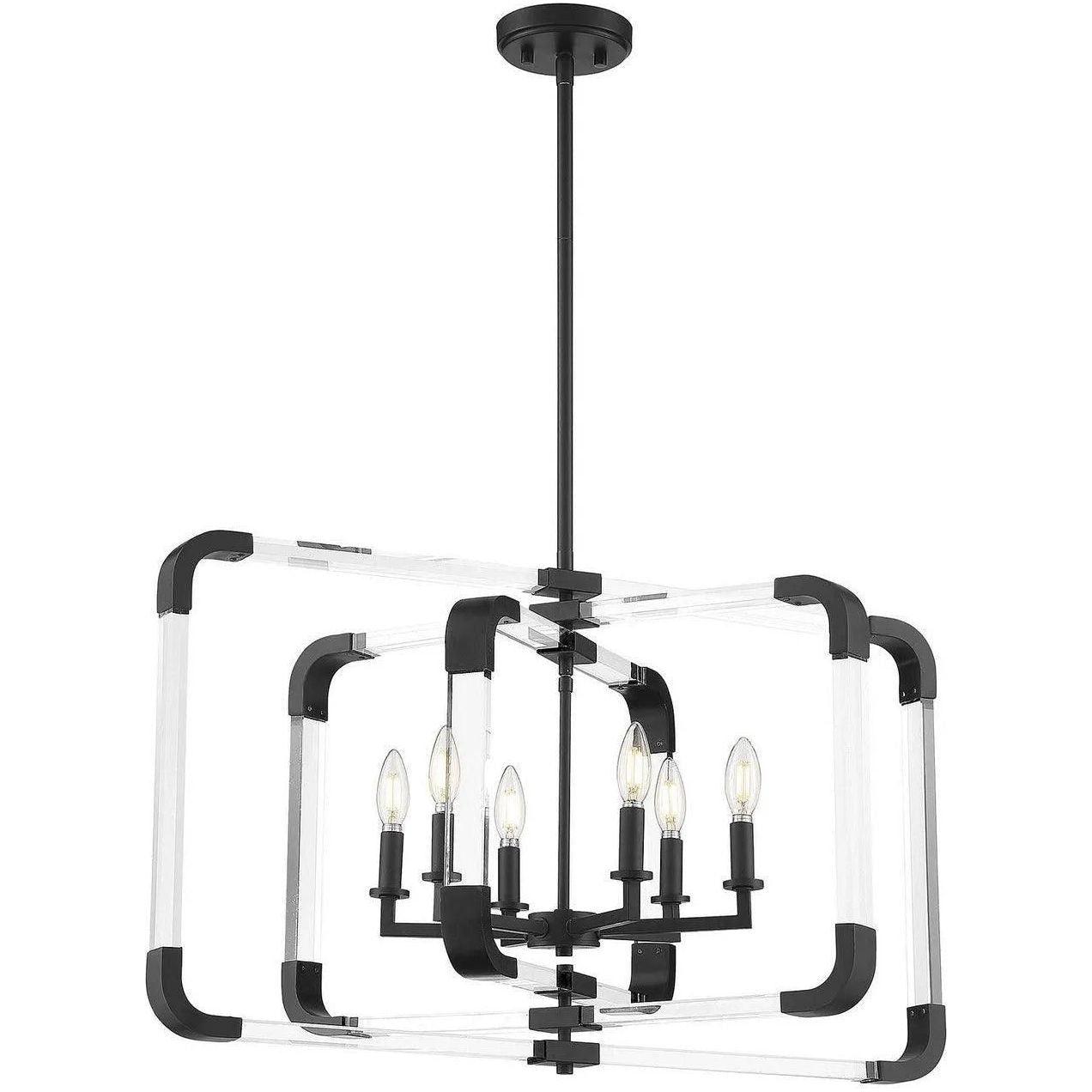 Savoy House - Rotterdam Six Light Pendant - 7-1660-6-89 - Canada Light Shop
