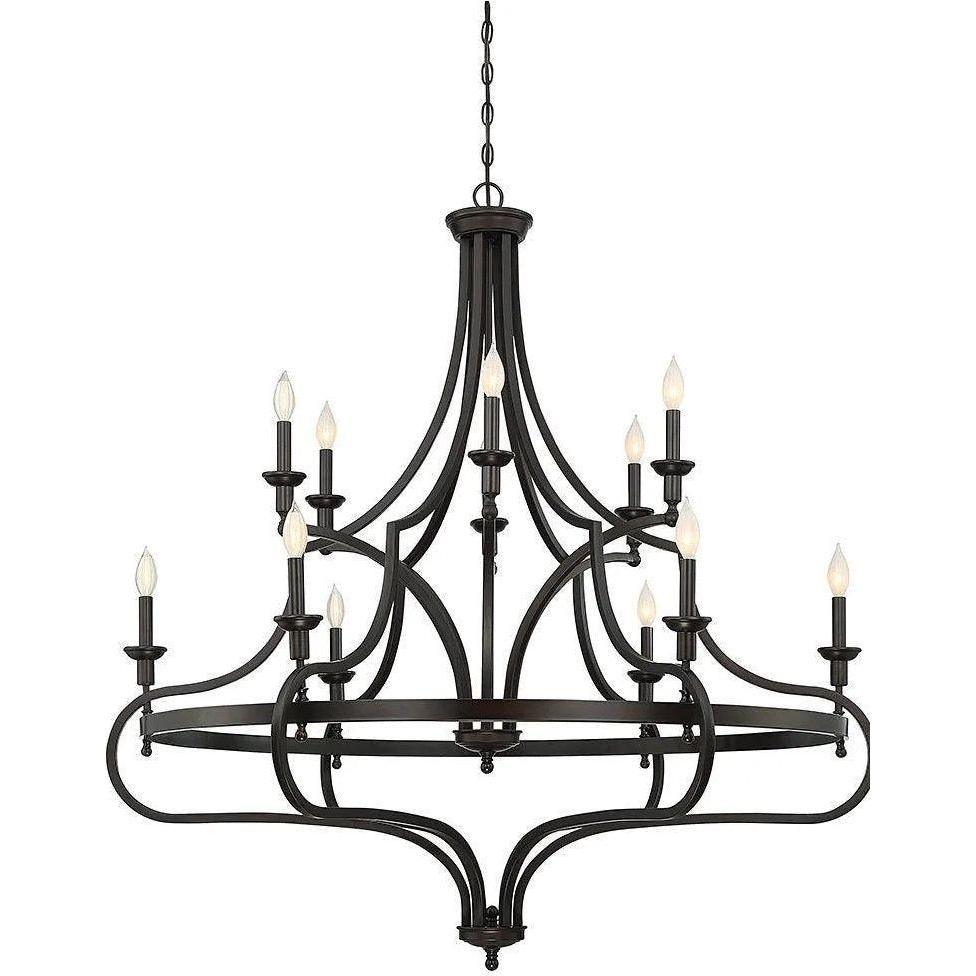 Savoy House - Shields 12 Light Chandelier - 1-9084-12-13 - Canada Light Shop