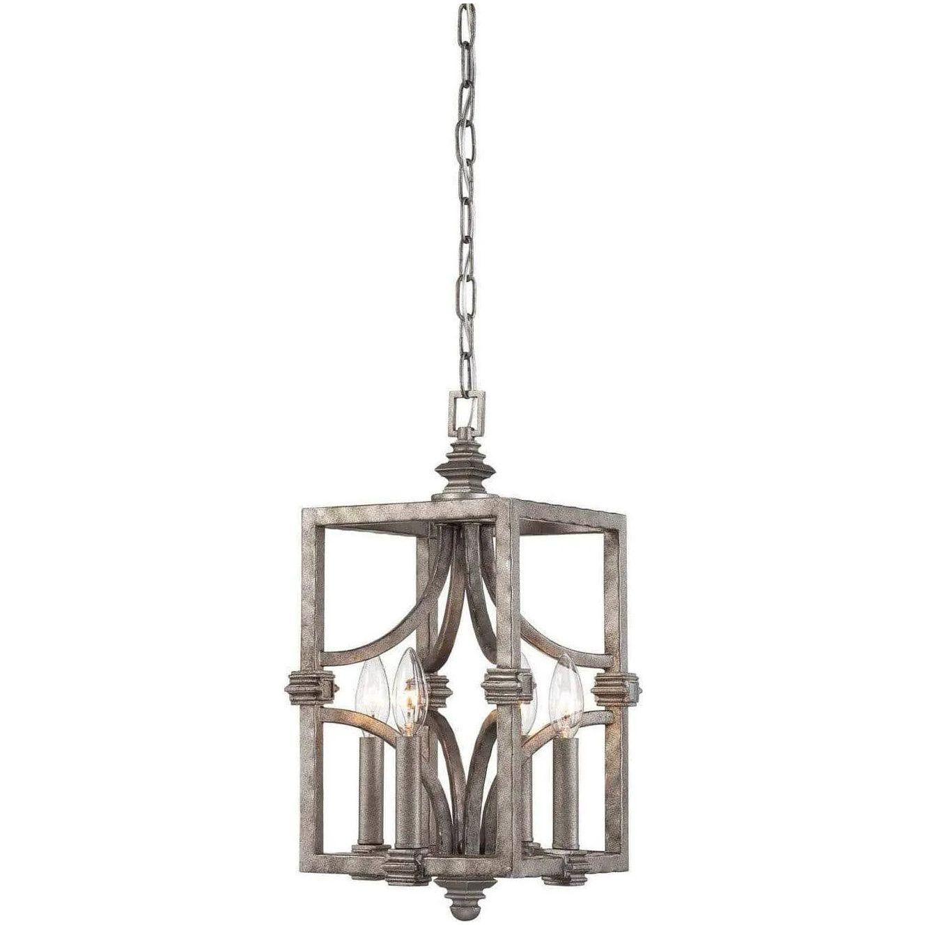 Savoy House - Structure Four Light Foyer Pendant - 3-4302-4-242 - Canada Light Shop