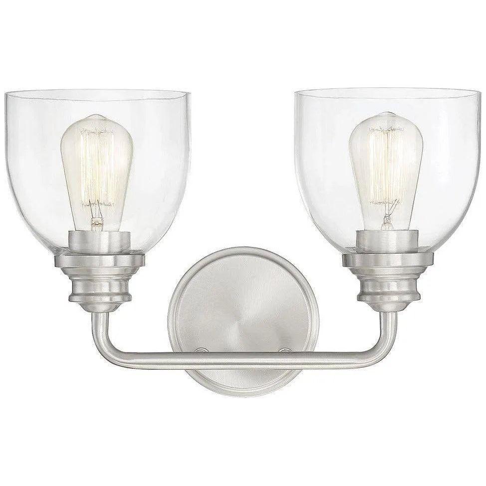 Savoy House - Vale Two Light Bath Bar - 8-7205-2-SN - Canada Light Shop