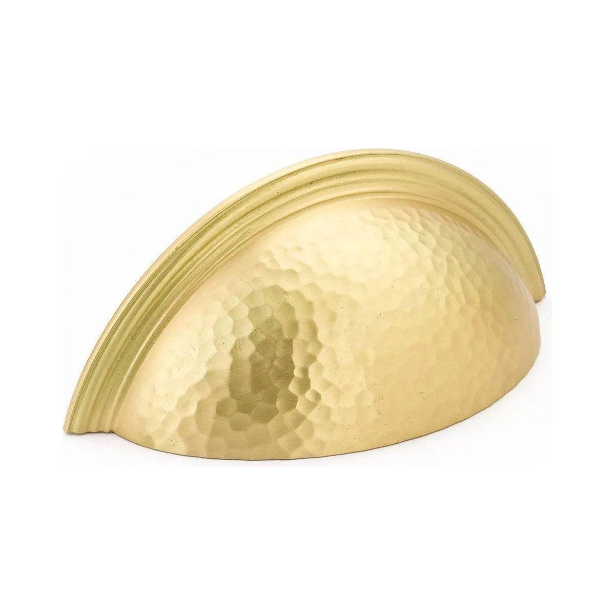 Schaub - Atherton Plain Edge Hammered Cup Pull - 573-SB - Canada Light Shop