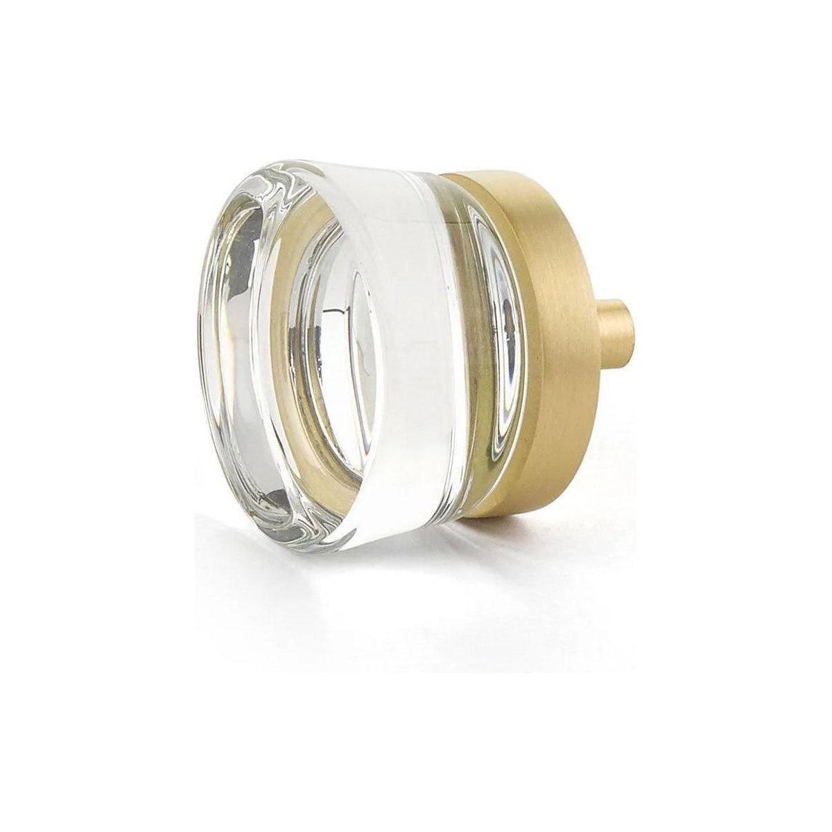 Schaub - City Lights Flat Disc Glass Knob - 77-SB - Canada Light Shop