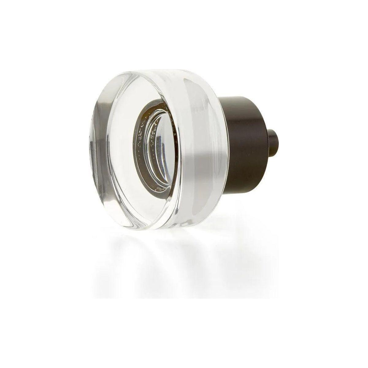 Schaub - City Lights Round Disc Glass Knob - 56-10B - Canada Light Shop
