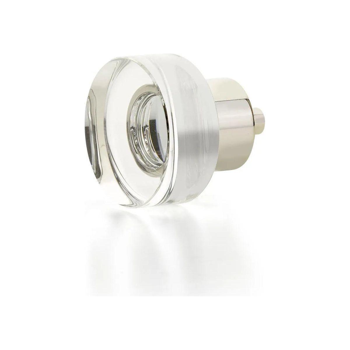 Schaub - City Lights Round Disc Glass Knob - 56-PN - Canada Light Shop