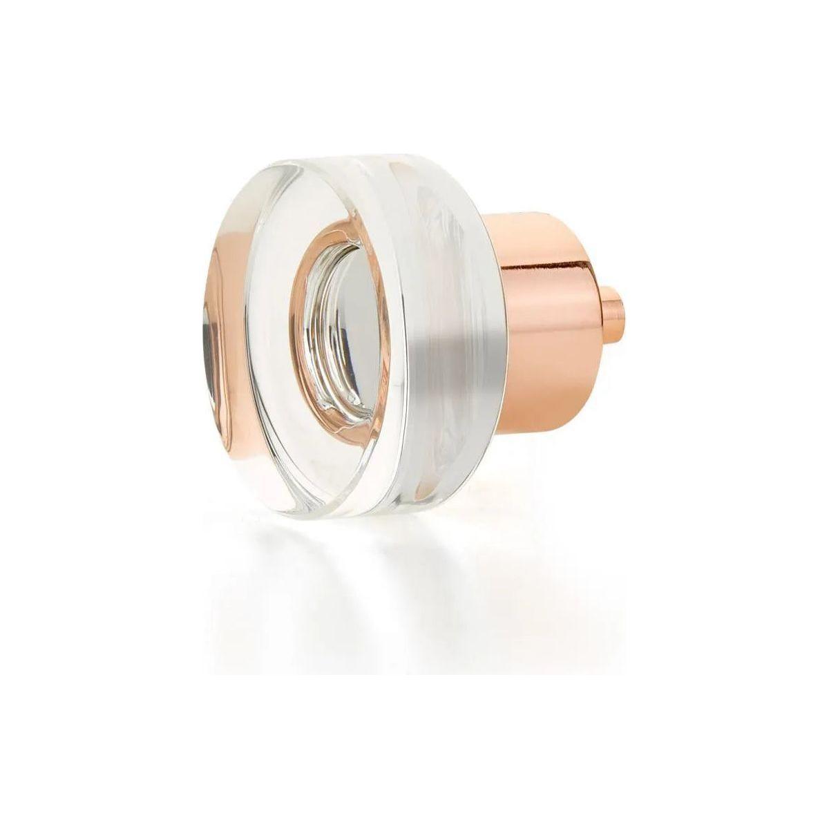 Schaub - City Lights Round Disc Glass Knob - 56-PRG - Canada Light Shop