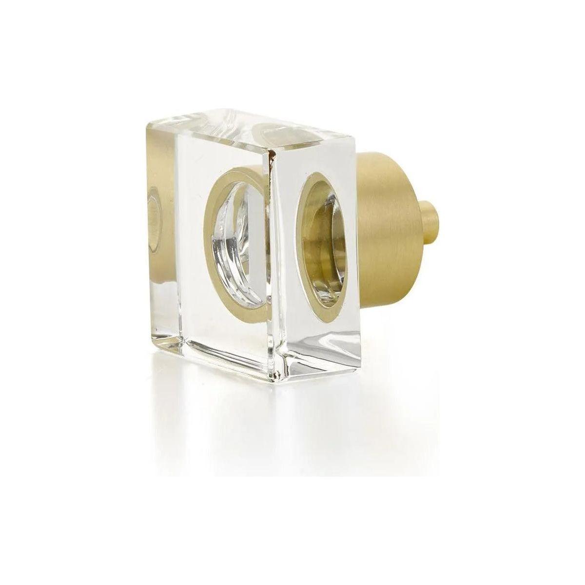Schaub - City Lights Square Glass Knob - 57-SB - Canada Light Shop