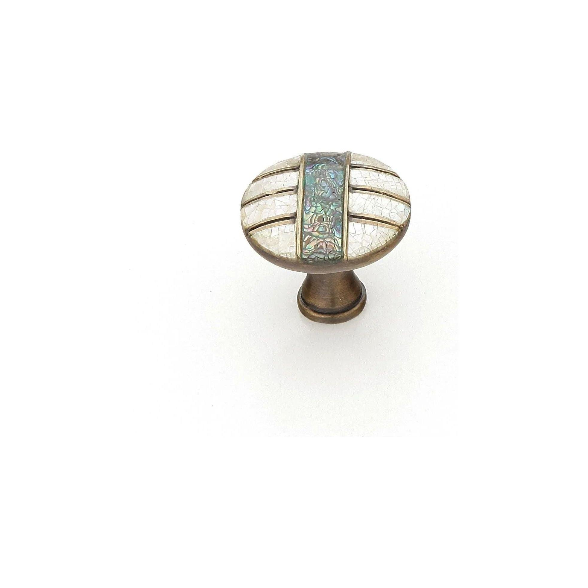 Schaub - Fair Isle Imperial Shell Round Knob - 653-AD - Canada Light Shop