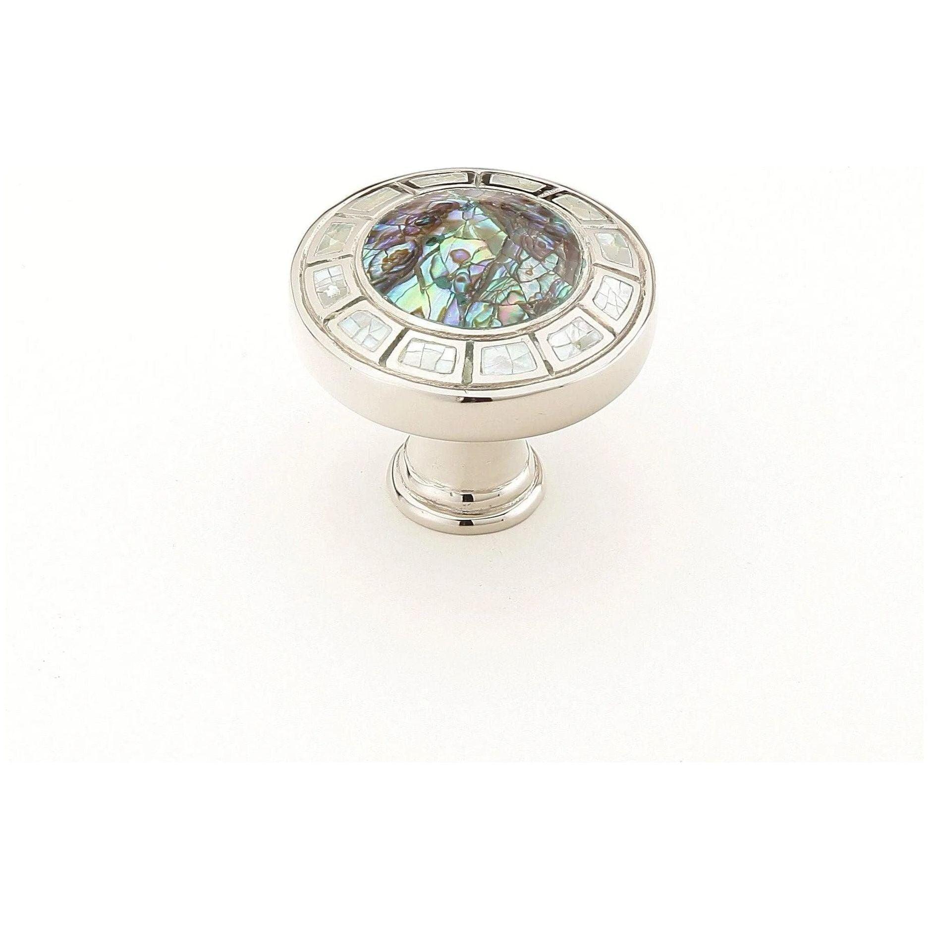 Schaub - Fair Isle Imperial Shell Round Knob - 655-PN - Canada Light Shop