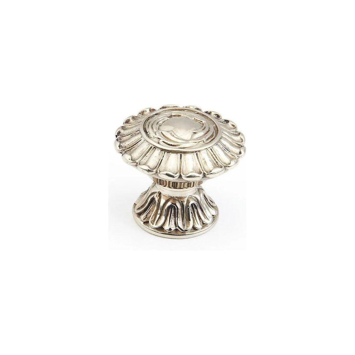 Schaub - French Court, Swans Round Knob - 937-WB - Canada Light Shop
