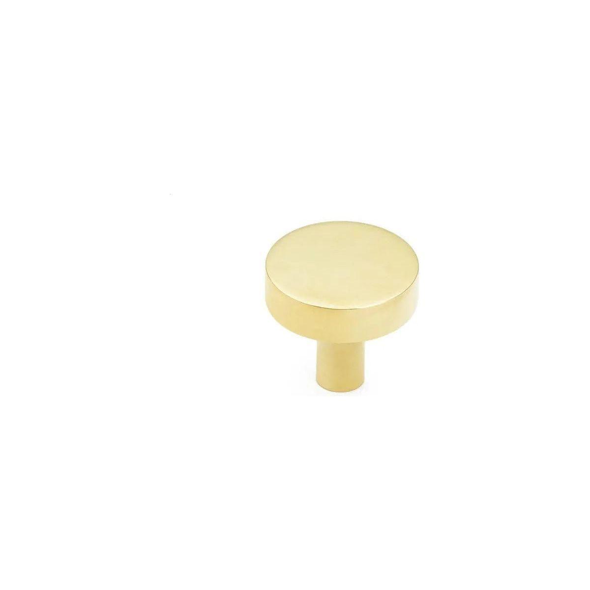 Schaub - Haniburton Round Knob - 470-UNBR - Canada Light Shop