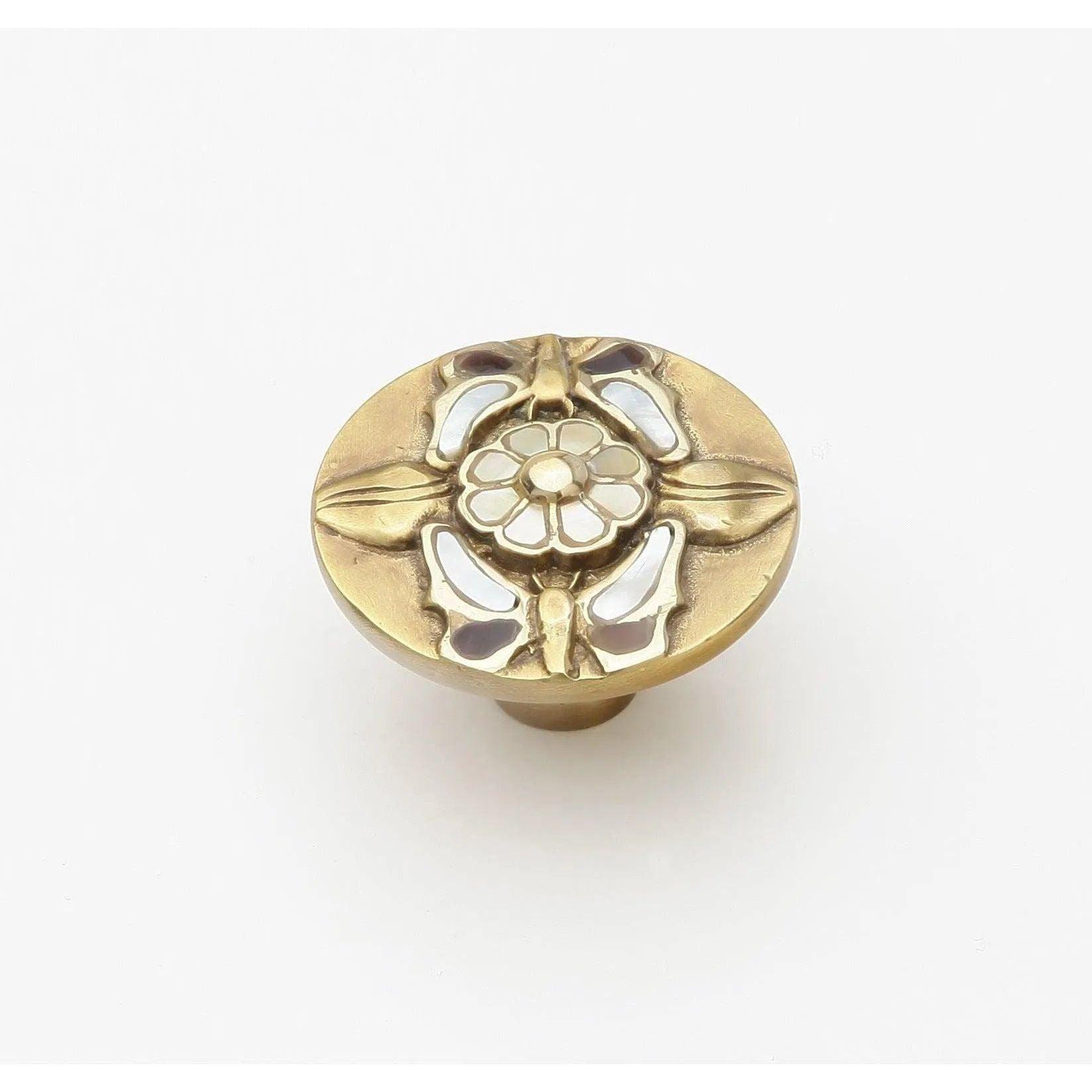 Schaub - Heirloom Treasures Round Knob - 954K-AB - Canada Light Shop