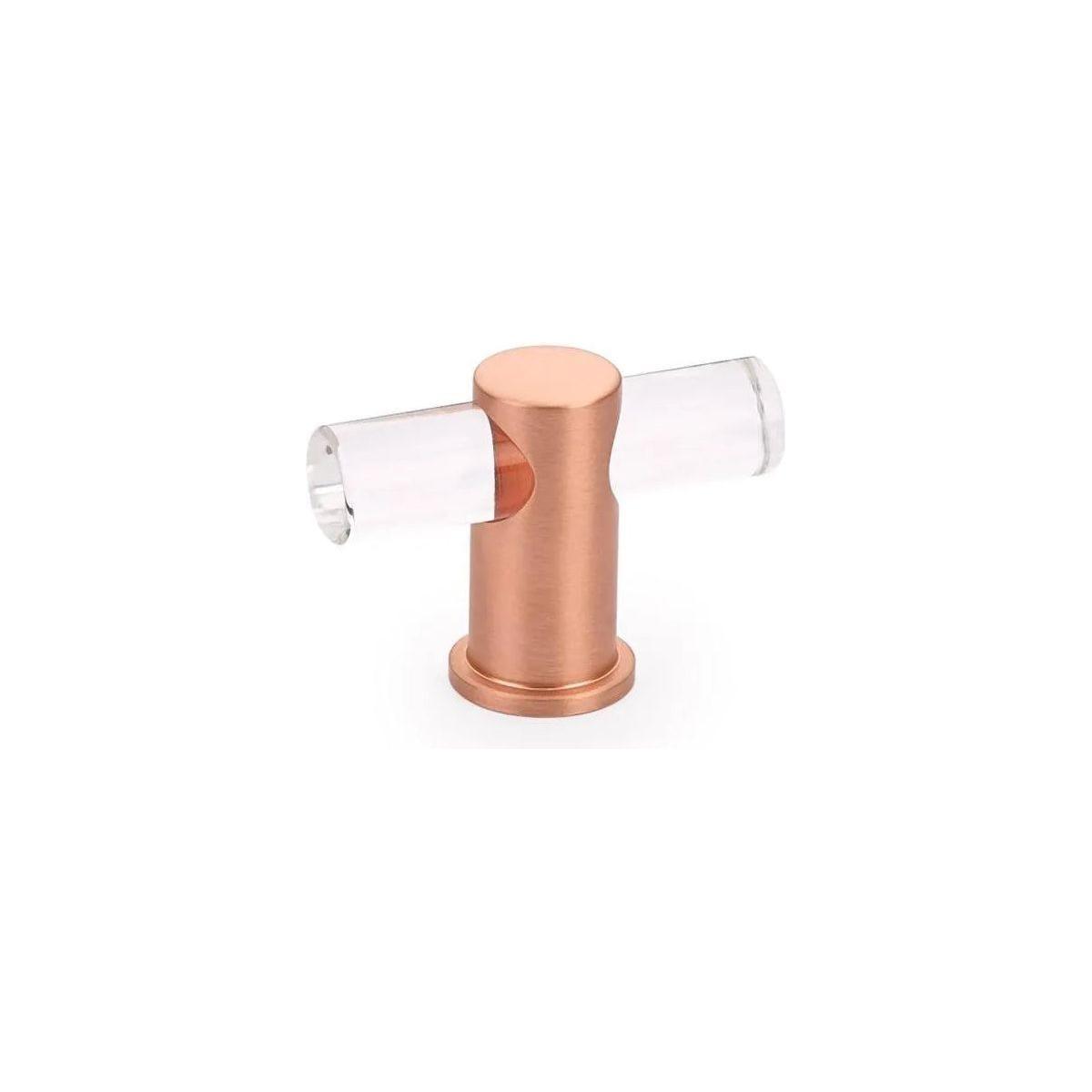 Schaub - Lumiere Adjustable Clear Acrylic T-Knob - 401-BRG - Canada Light Shop
