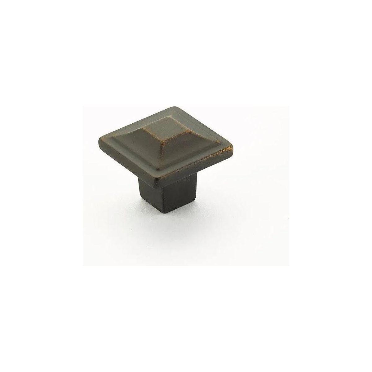 Schaub - Menlo Park Square Knob - 530-ABZ - Canada Light Shop