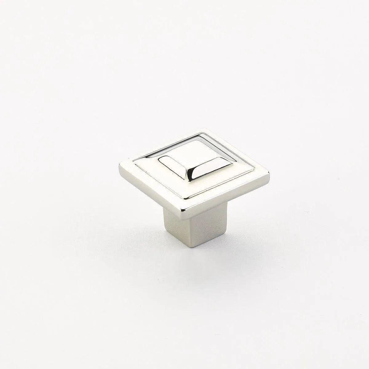 Schaub - Menlo Park Square Knob - 530-PN - Canada Light Shop