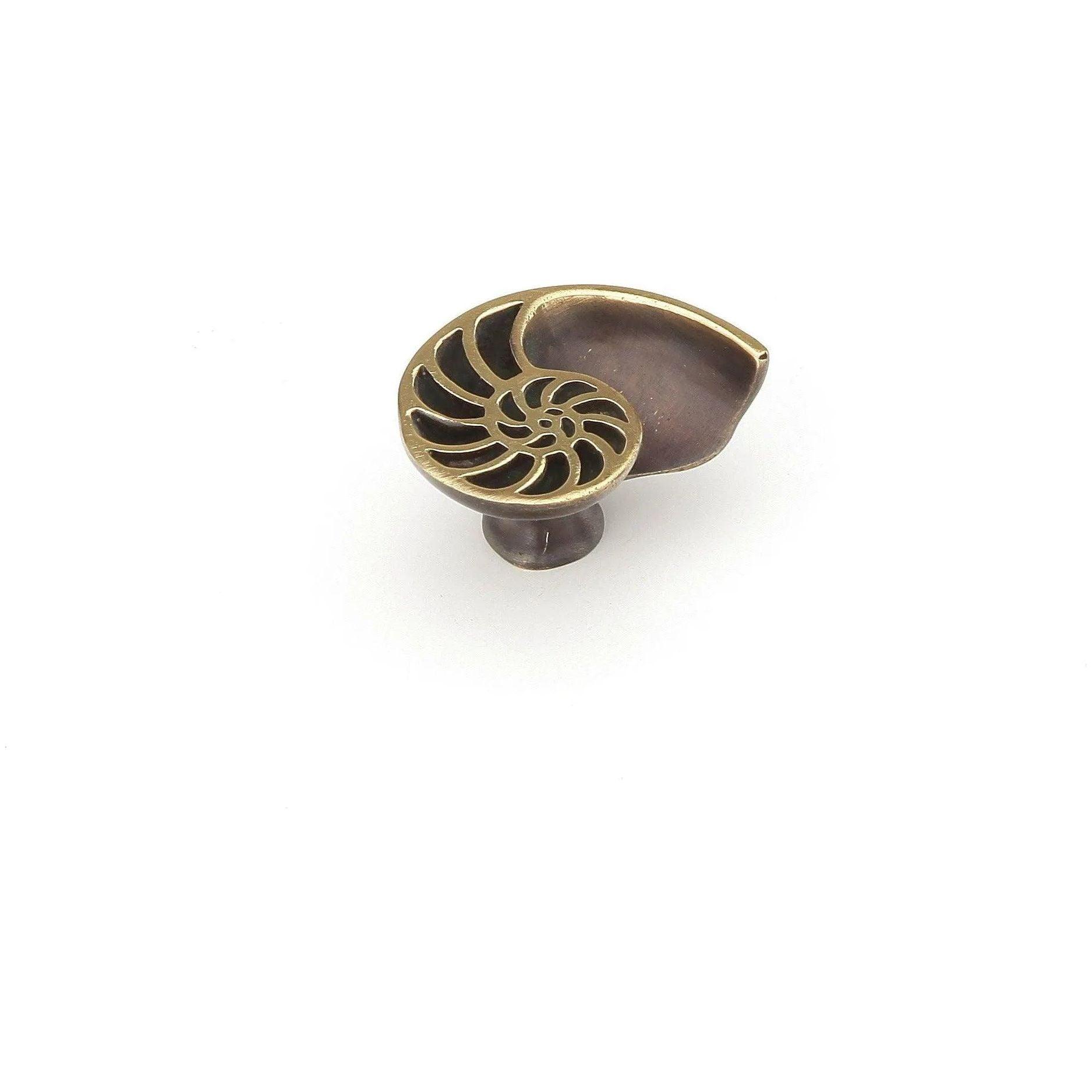 Schaub - Nature Shell Knob - 980L-PB/BZ - Canada Light Shop